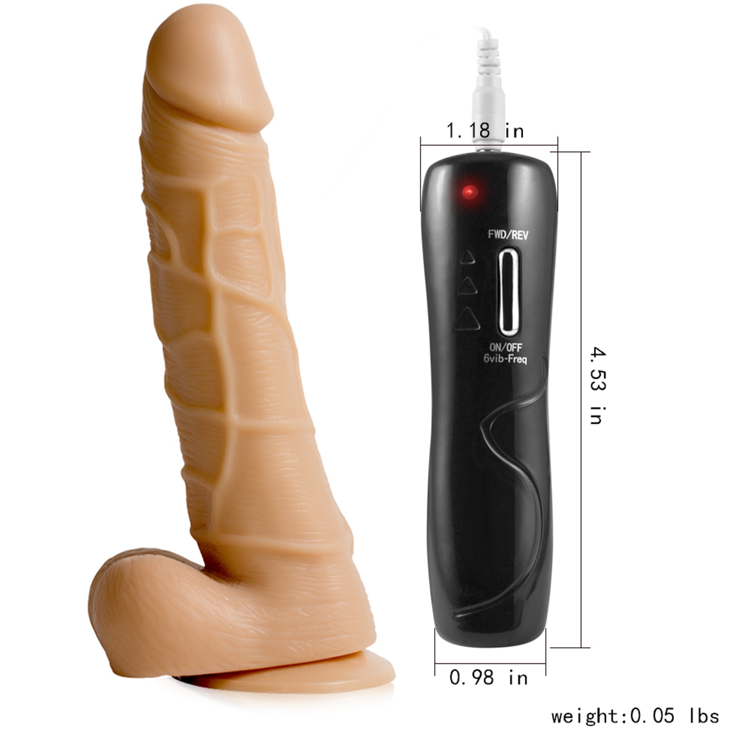Lifelike Lover Classic Realistic Dildo Vibrator 7.5 Inch - Image 11