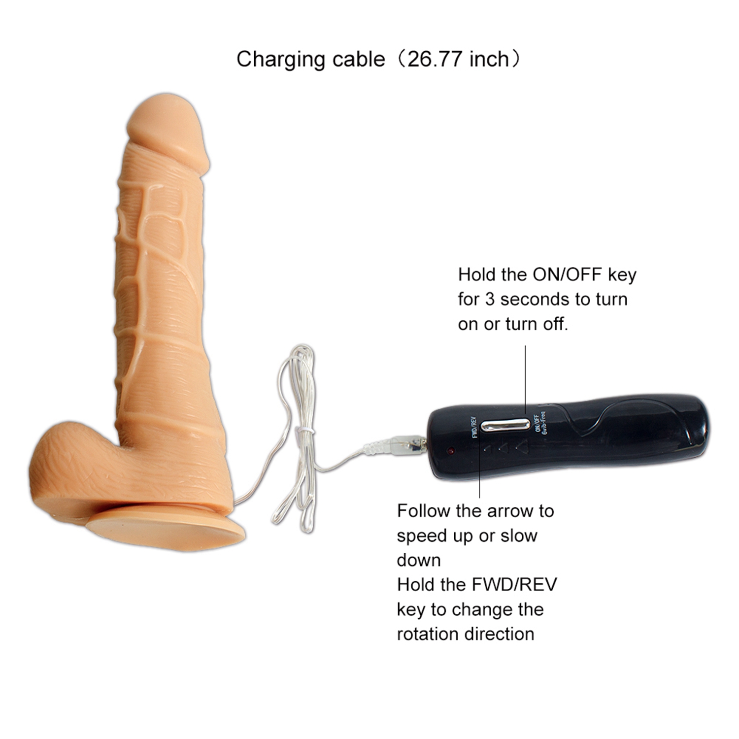 Lifelike Lover Classic Realistic Dildo Vibrator 7.5 Inch - Image 6