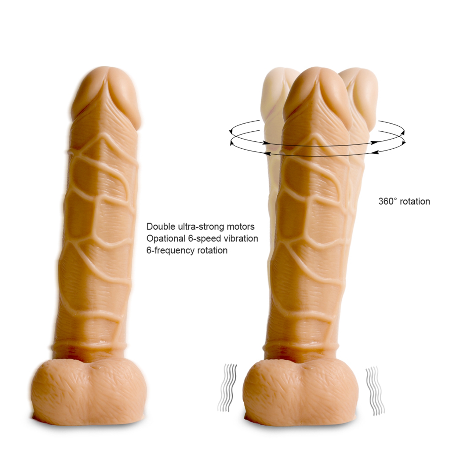 Lifelike Lover Classic Realistic Dildo Vibrator 7.5 Inch - Image 7