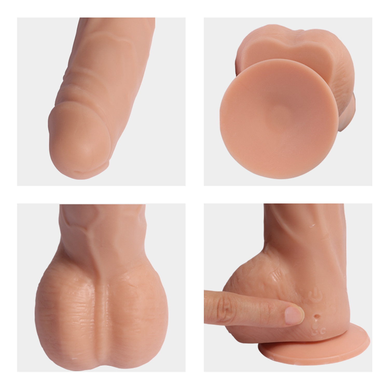 Lifelike Lover Classic Rechargeable Remote Control Dildo 7.8 Inch - Image 3