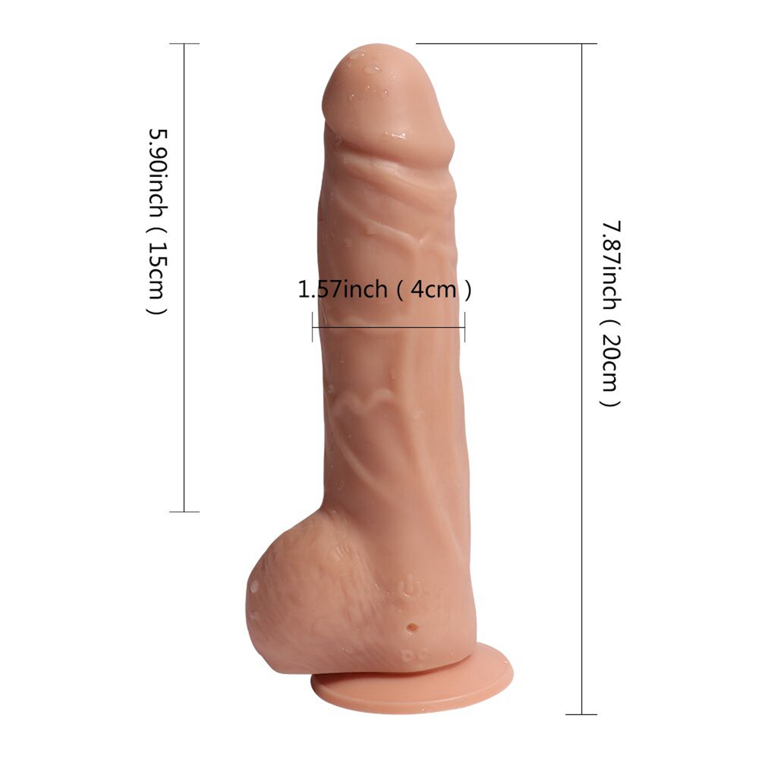 Lifelike Lover Classic Rechargeable Remote Control Dildo 7.8 Inch - Image 11