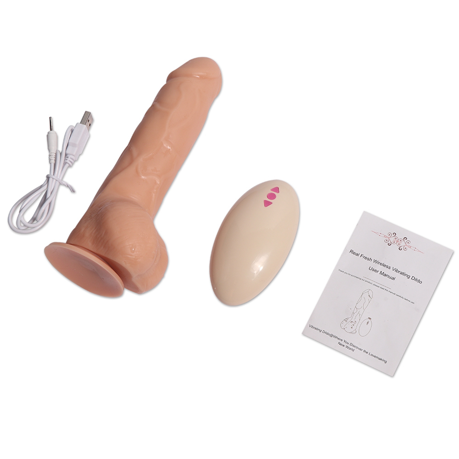Lifelike Lover Classic Rechargeable Remote Control Dildo 7.8 Inch - Image 13