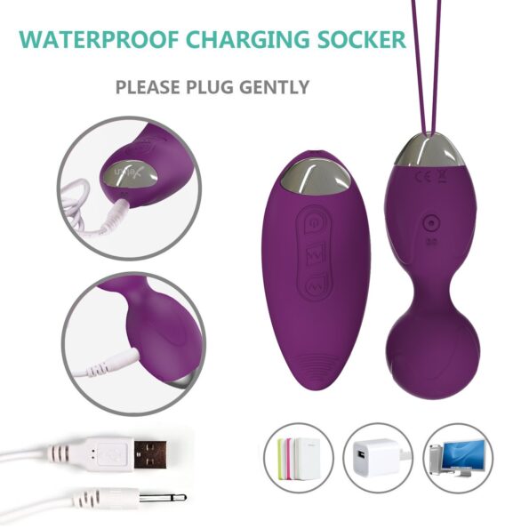 Kegel Ben Wa Balls Wireless Remote Control Vibrators Vaginal Vibrating Egg Toys 3