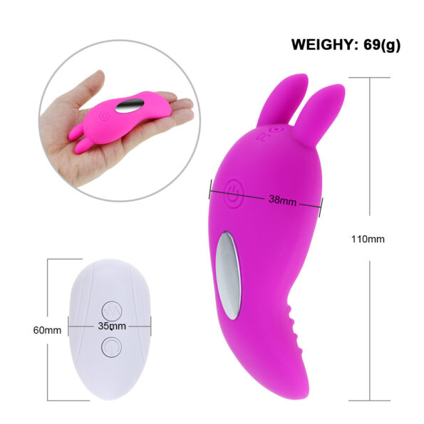 Wireless Remote Wearable Panty Rabbit Ear Vibrator Clitoral G-Spot Stimulator (6)