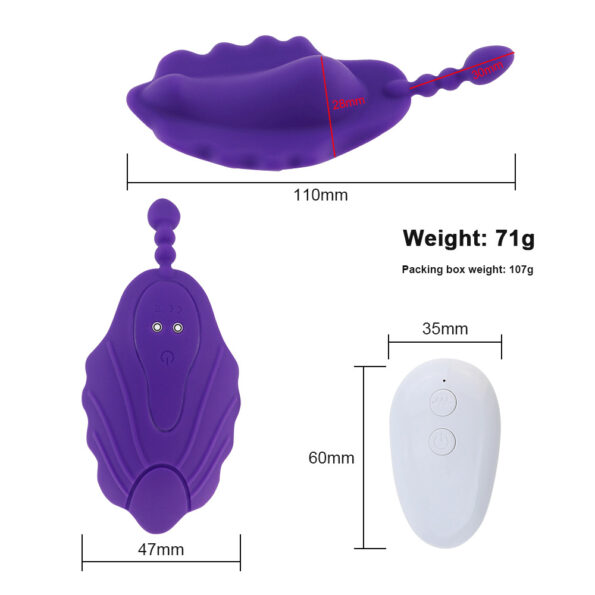 Wireless Wearable Panties Vibrator Remote Control Massager USB Toy (3)
