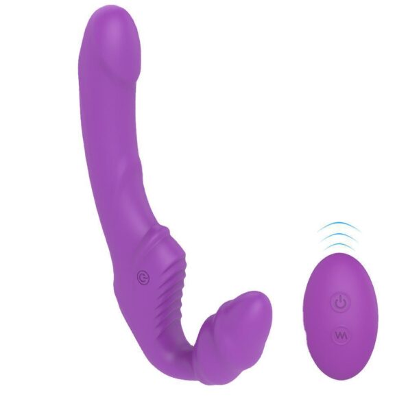 Double Head Strapless Dildo G-Spot Vibrator (2)