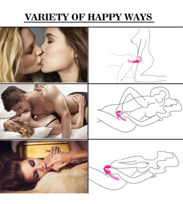 Double Head Strapless Dildo G-Spot Vibrator