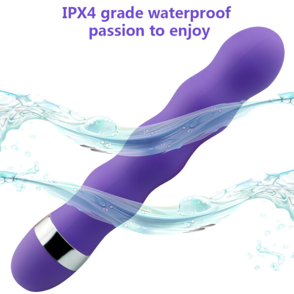 Screw Thread Wand Massager Waterproof Handheld Portable Vibrator (6)