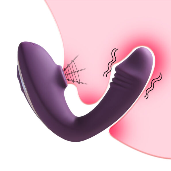 Sucking Vibrator for Women Vagina Dildo Clit G Spot Vibrator Purple 2