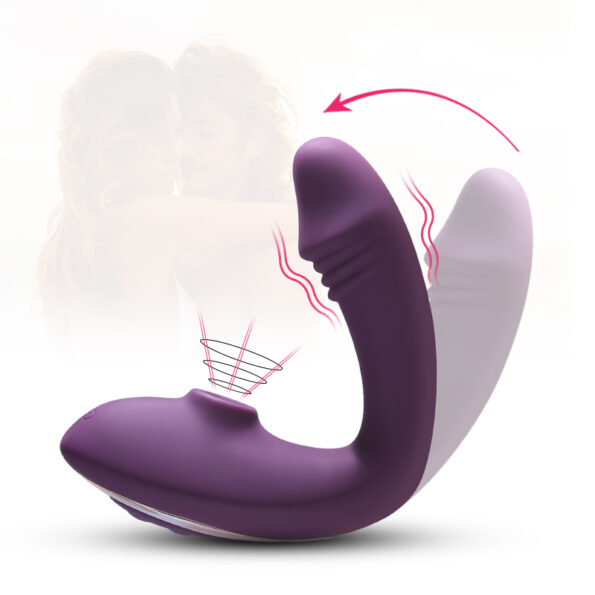 Sucking Vibrator for Women Vagina Dildo Clit G Spot Vibrator Purple