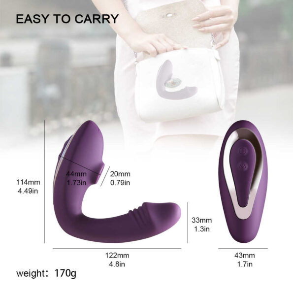 Sucking Vibrator for Women Vagina Dildo Clit G Spot Vibrator Purple 6