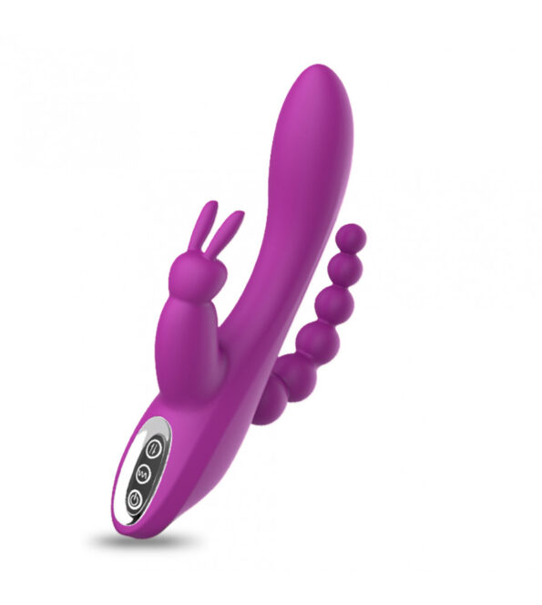 12 Speeds Triple G-Spot Rabbit Anal Vibrator (1)
