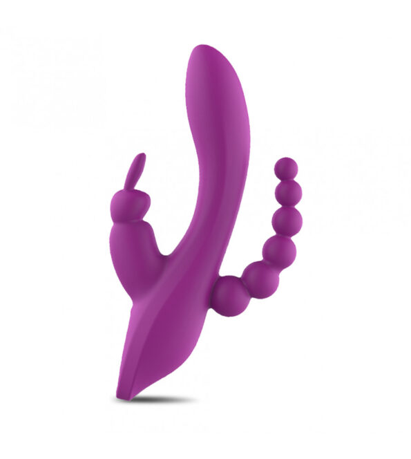 12 Speeds Triple G-Spot Rabbit Anal Vibrator (2)