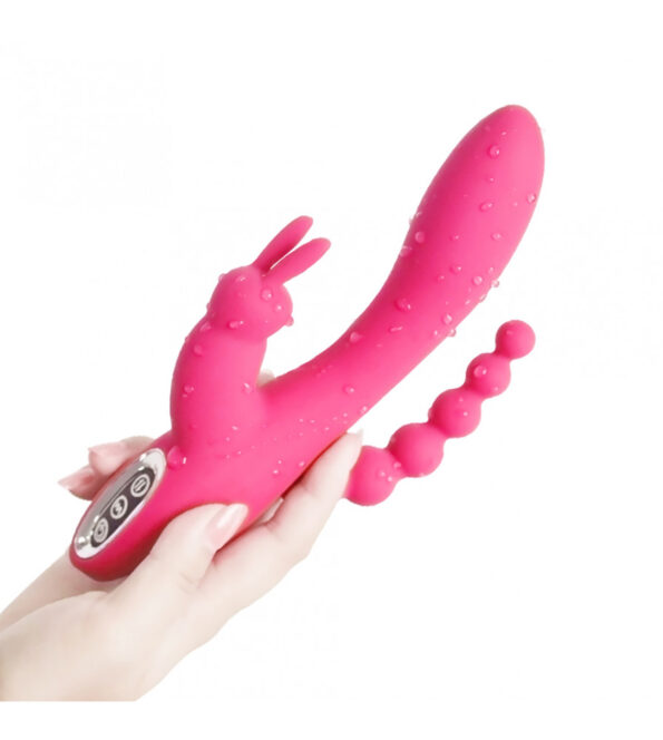12 Speeds Triple G-Spot Rabbit Anal Vibrator (4)