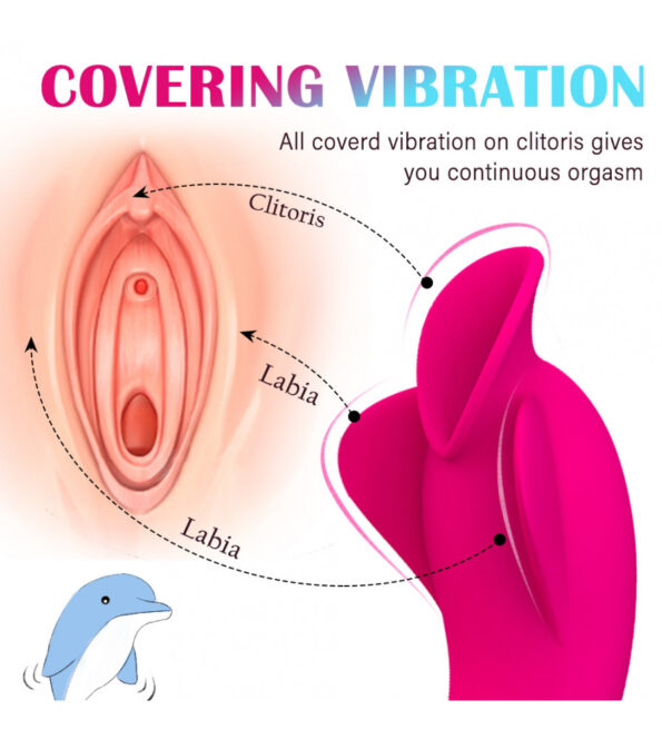 Rabbit Vibrator Clitoral G Spot Massager 7 Frequency 2 Motor Toys (5)