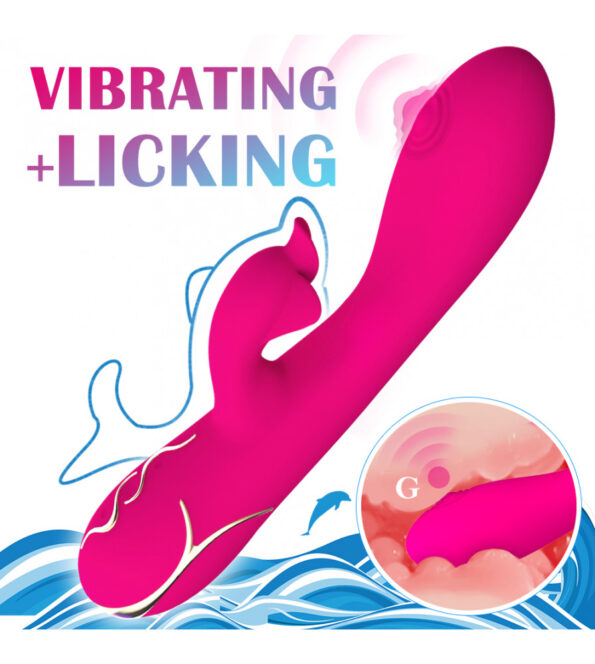 Rabbit Vibrator Clitoral G Spot Massager 7 Frequency 2 Motor Toys (6)