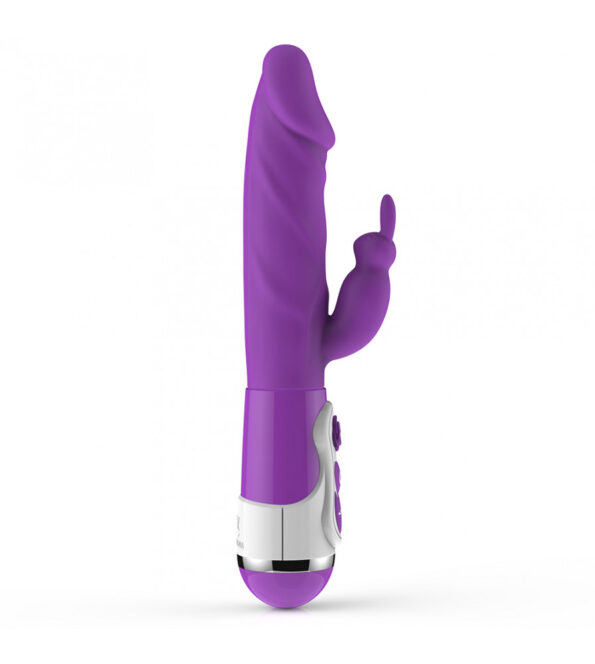 Rechargeable Silicone Rabbit Vibrator Purple (10)