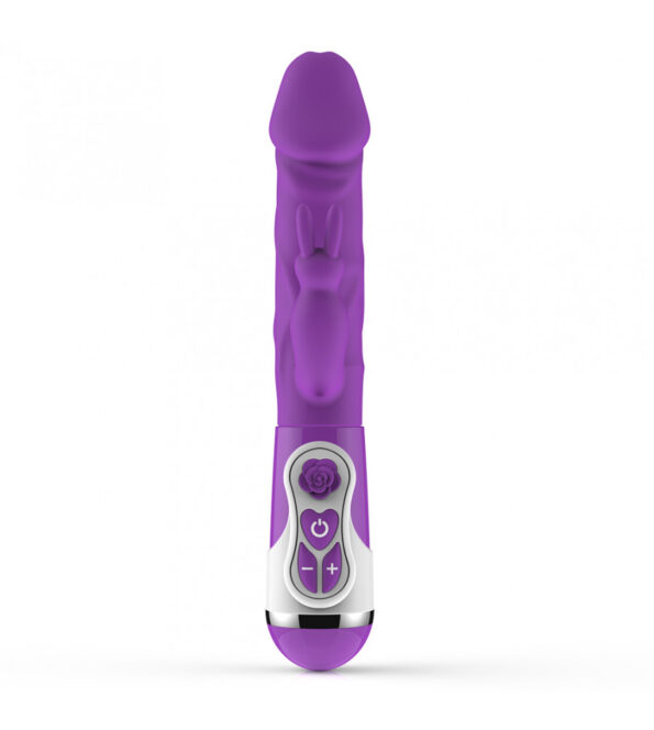 Rechargeable Silicone Rabbit Vibrator Purple (9)