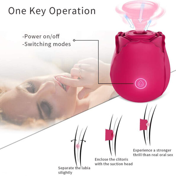Rose Sucking Vibrator Clit Sucker Nipple Stimulator (2)