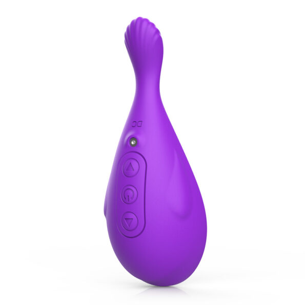 Whale Shape 2 Holes Clitoral Sucking Vibrator (1)