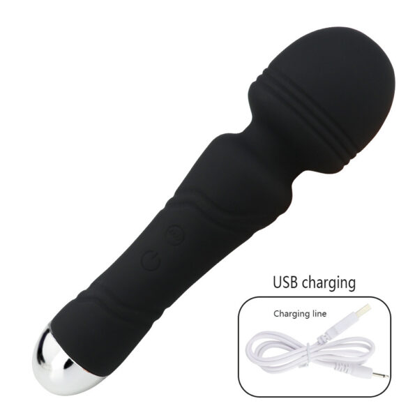 10 Frequency Vibration Mini Silicone AV Wand Massagers (1)