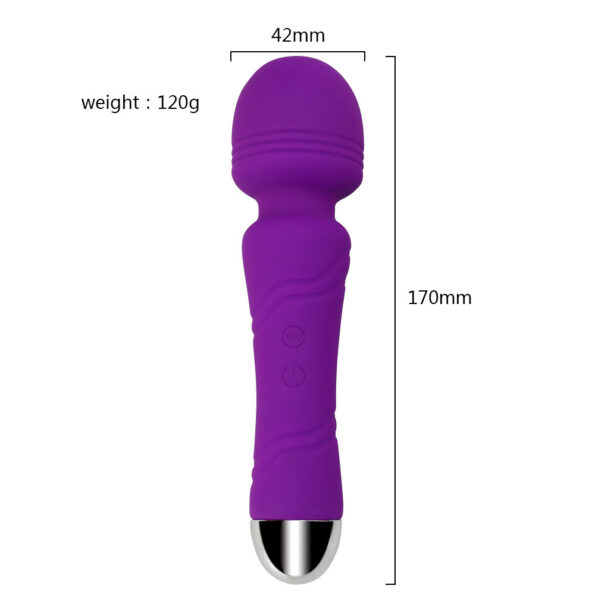 10 Frequency Vibration Mini Silicone AV Wand Massagers (12)