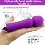10 Frequency Vibration Mini Silicone AV Wand Massagers (1)