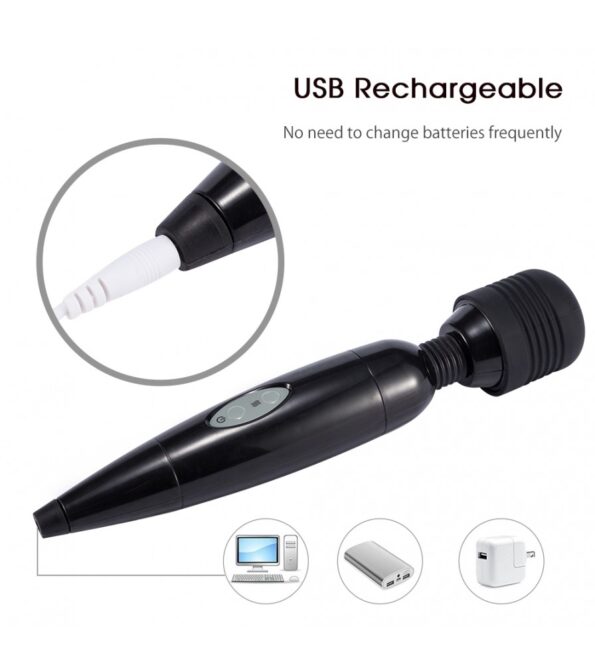 360 Degree Bendable Neck Handheld Magic Wand Massager (2)
