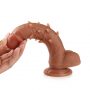 8 Inch Protruding Textures Silicone Dildo (1)