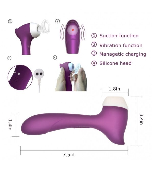 8 Powerful Vibration Rechargeable Clitoral Sucking Vibrator (3)