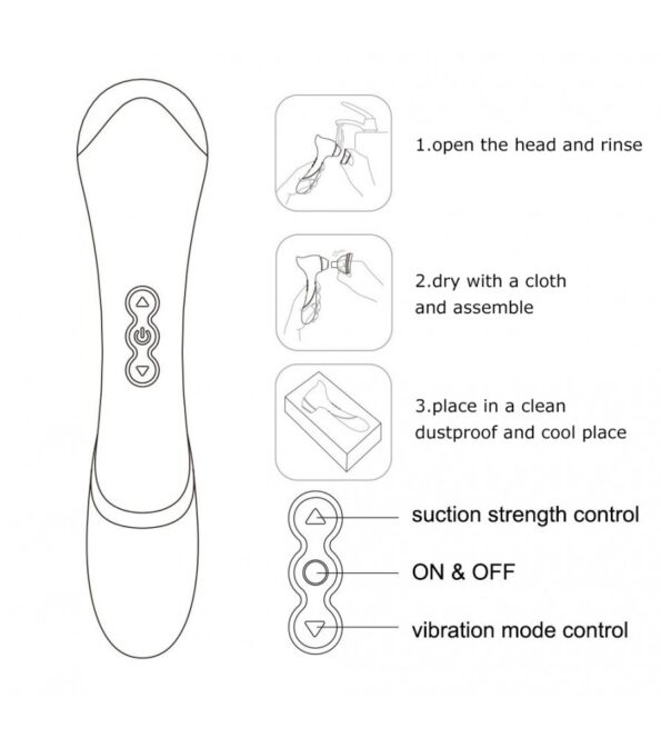 8 Powerful Vibration Rechargeable Clitoral Sucking Vibrator (4)