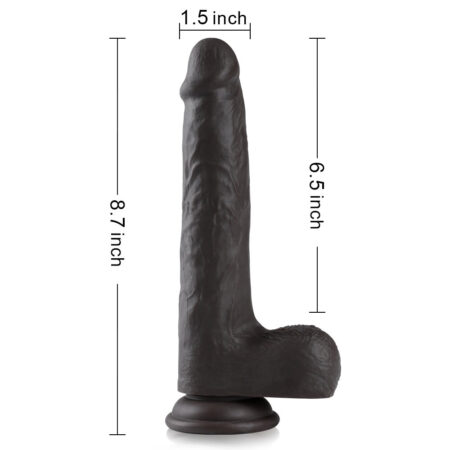 black dildos,realistic dildos,8.7 Inch black dildos,Lifelike dildos,best dildos,dildo with suction cup,best realistic dildos,silicone dildo,dildo for women,dildos for female