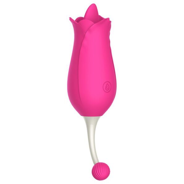 Clit Stimulator Flicking Tongue Vibrator Rose Shape (1)