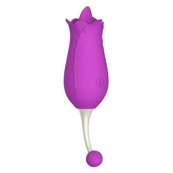 Clit Stimulator Flicking Tongue Vibrator Rose Shape (13)