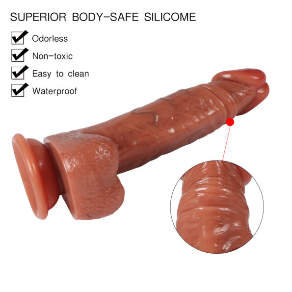 Lifelike Dildo 7.8 Inch With Suction Cup Realistic Shape (5)
