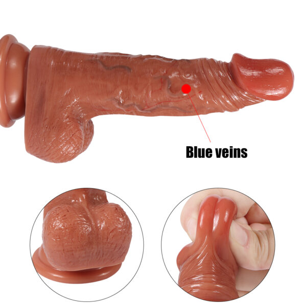 Lifelike Dildo 7.8 Inch With Suction Cup Realistic Shape (6)