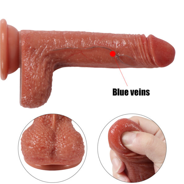 Luxe Liquid Silicone Realistic Dildo 7 Inch (7)