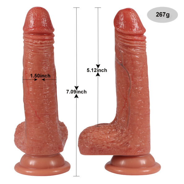 Luxe Liquid Silicone Realistic Dildo 7 Inch (8)