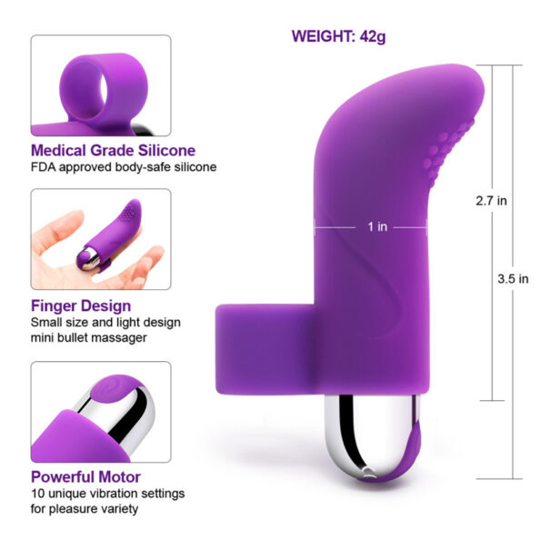 Mini Bullet Finger Vibrator Rechargeable (5)