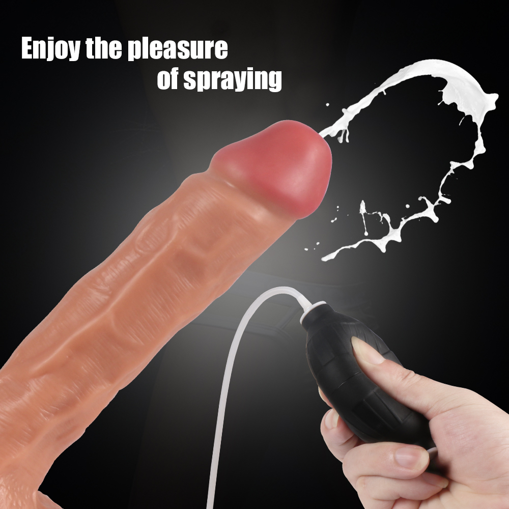 Realistic Dildo With Squirting Water Spray Function SexPurple