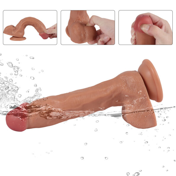 Realistic Dildo With Squirting Water Spray Function (9)