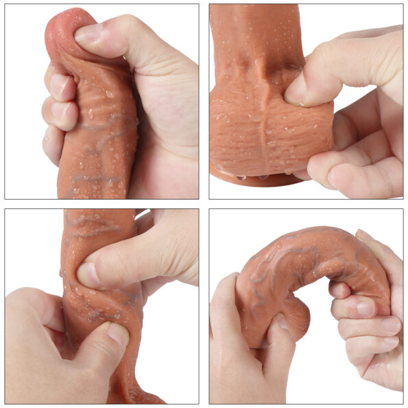 Realistic Dildo With Suction Cup Large Real Feel Dildos (8)
