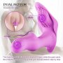 Silicone G-Spot Butterfly Remote Dildo Vibrating Wearable Vibrator (1)