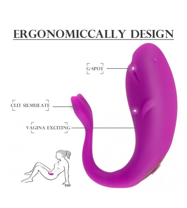 Wireless Remote Control Waterproof Small Whale Vibrator Jumb Egg (5)