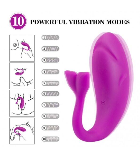 Wireless Remote Control Waterproof Small Whale Vibrator Jumb Egg (6)