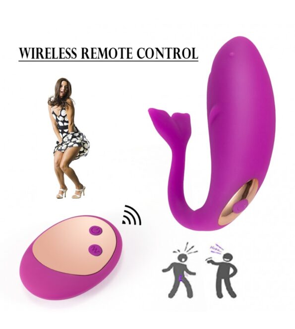 Wireless Remote Control Waterproof Small Whale Vibrator Jumb Egg (7)
