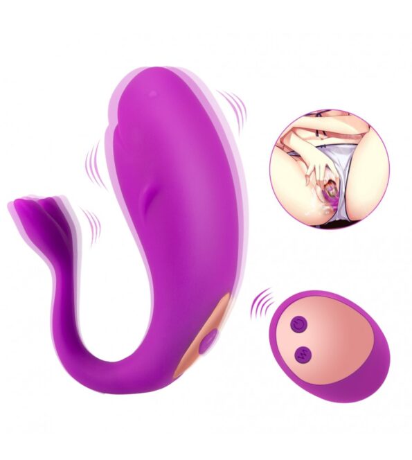 Wireless Remote Control Waterproof Small Whale Vibrator Jumb Egg (9)