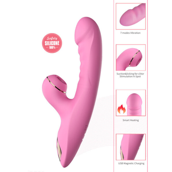 7 Modes Clit Sucking G Spot Thrusting Rabbit Vibrator (7)