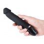 Black Penis Glans 7 Vibration Realistic Dildo (3)