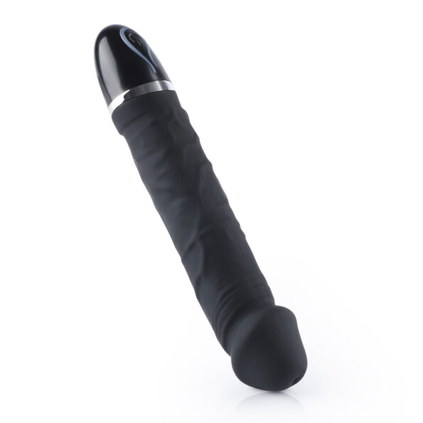Black Penis Glans 7 Vibration Realistic Dildo (6)